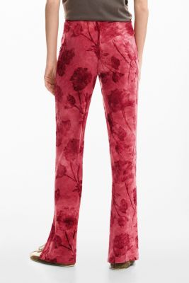 Women's Embroidered flower trousers