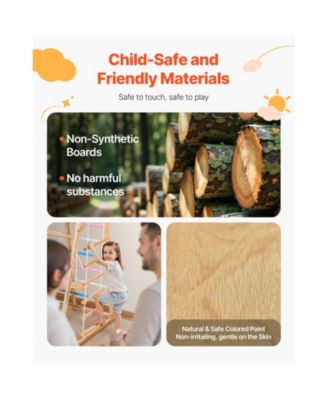 9-in-1 Toddler Indoor Jungle Gym with Climbing and Play Features