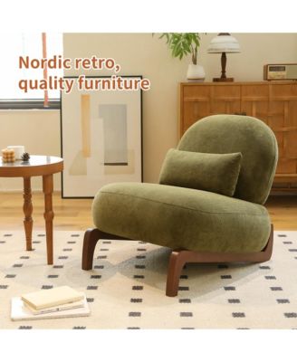 Velvet Accent Chair For Living Room Chair with Soft Cushion