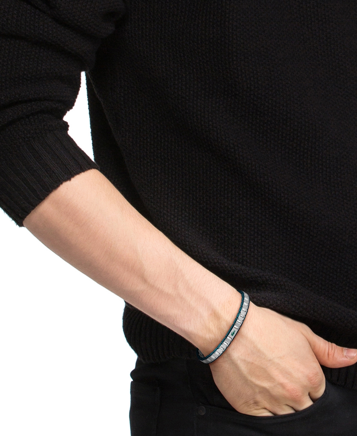 Lacoste Men's Metropole Edge Two-Tone Stainless Steel Bracelet