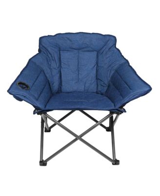 Folding Alternative Club Portable Folding Outdoor Chair, Blue