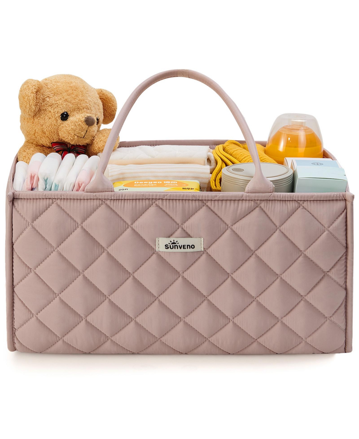 Sunveno Quilted Diaper Caddy Organizer
