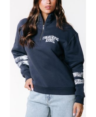 Women's Varsity Logo Relaxed Zip Sweat