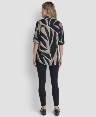 Women's Printed Long-Sleeve Shirt
