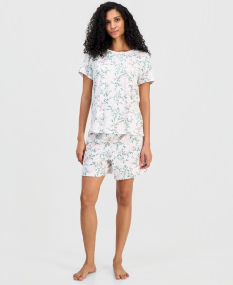 Женские Charter Club Women's Short-Sleeve Pajamas Set