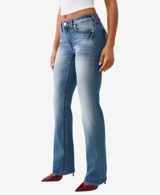 Women's Billie Mid Rise Straight Flap Jeans