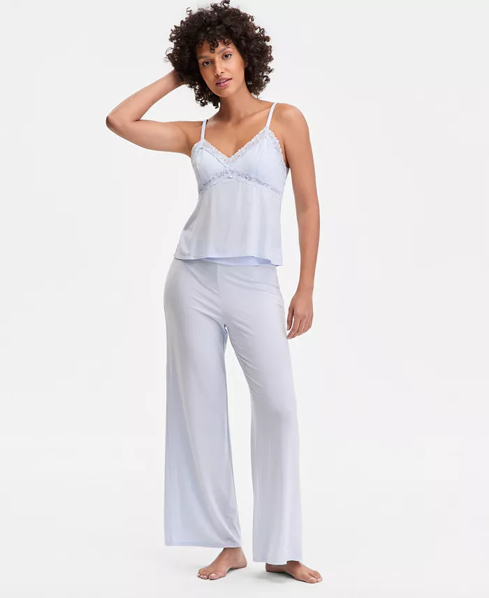 Women's Lace-Trim Knit Tank & Pajama Pants Set - thumbnail 7