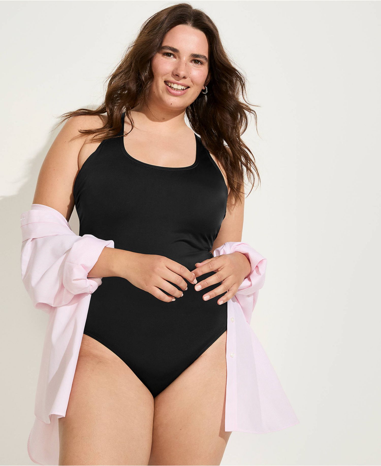 Women's Tugless X-Back One Piece Swimsuit