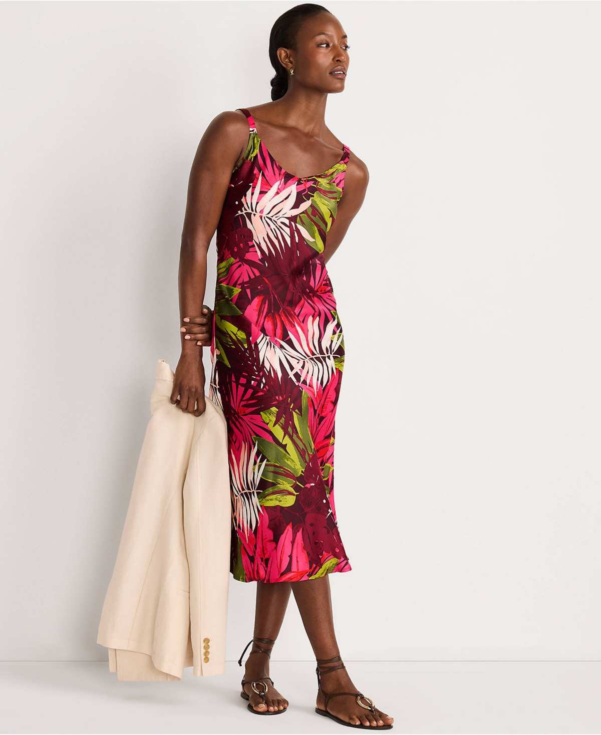 Lands' End Women's Satin Slip Dress