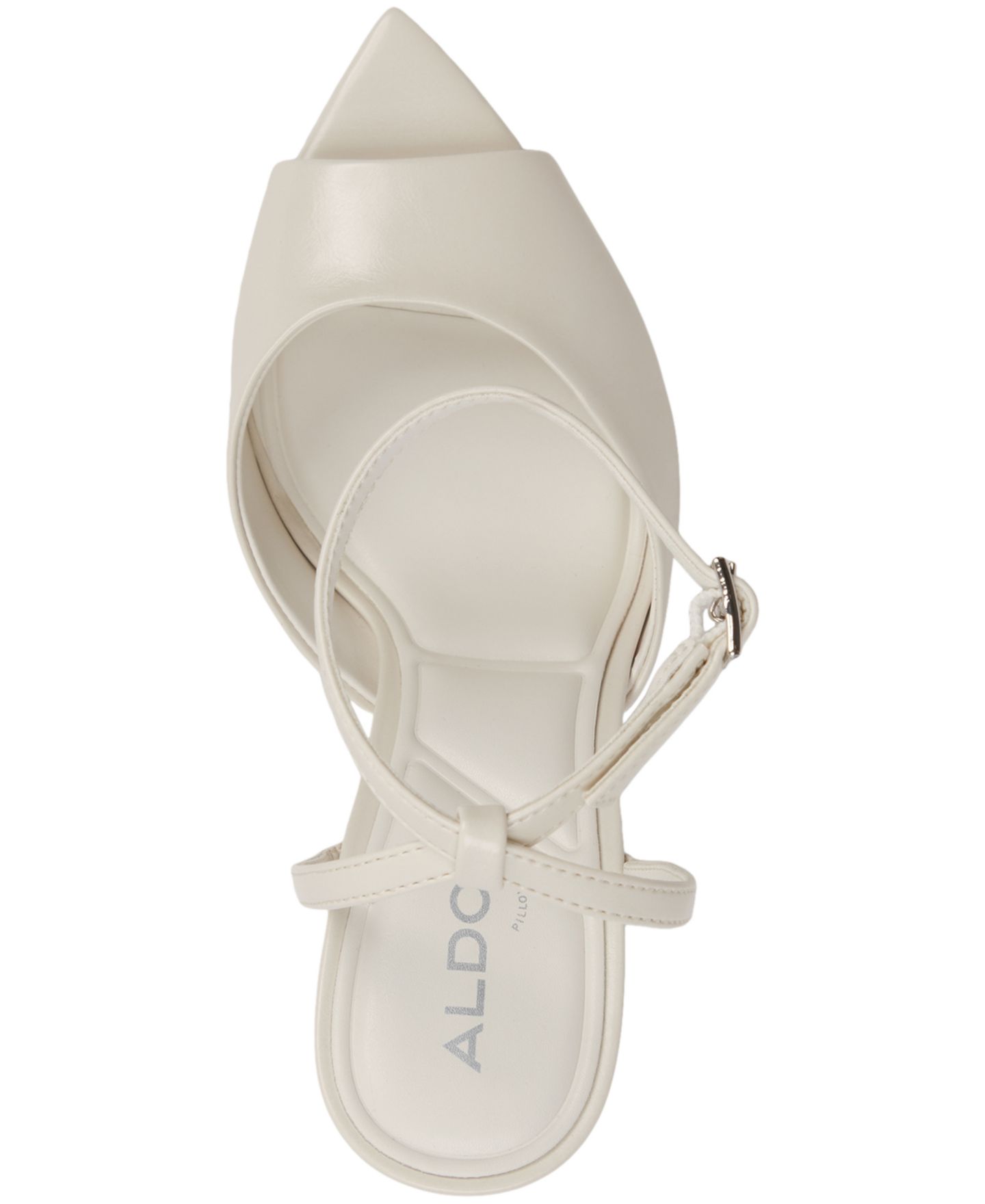 Женские сандалии ALDO Belen Peep-Toe Dress Sandals, цвет: Белый — фото 4