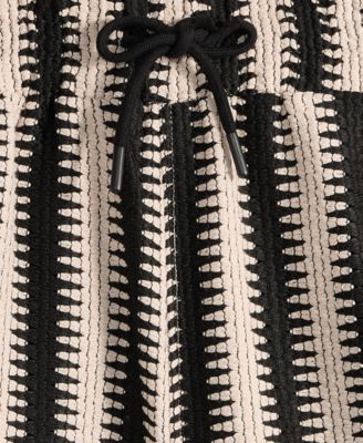 Men's Relaxed-Fit Crochet Knit Shorts