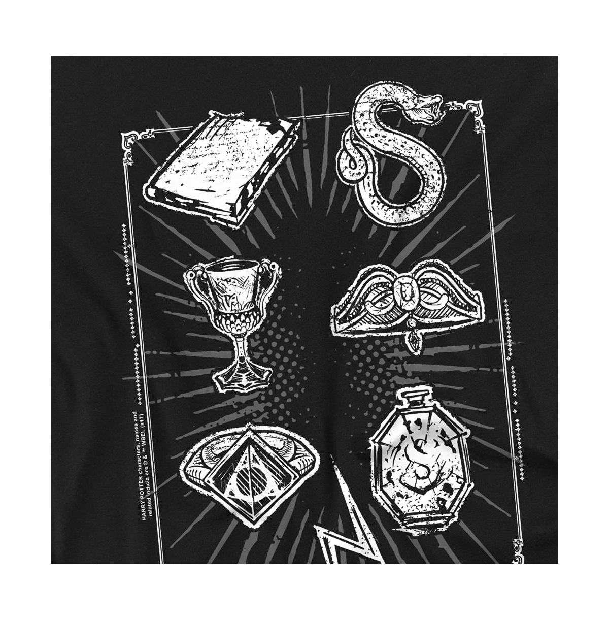 Harry Potter Big & Tall Horcrux Symbols T Shirt