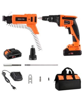 20V Max Auto-Feed Drywall Screw Gun, 4200RPM Brushless Collated Screwgun Kit with 2 Batteries, Charger, Tool Bag & Belt Clip