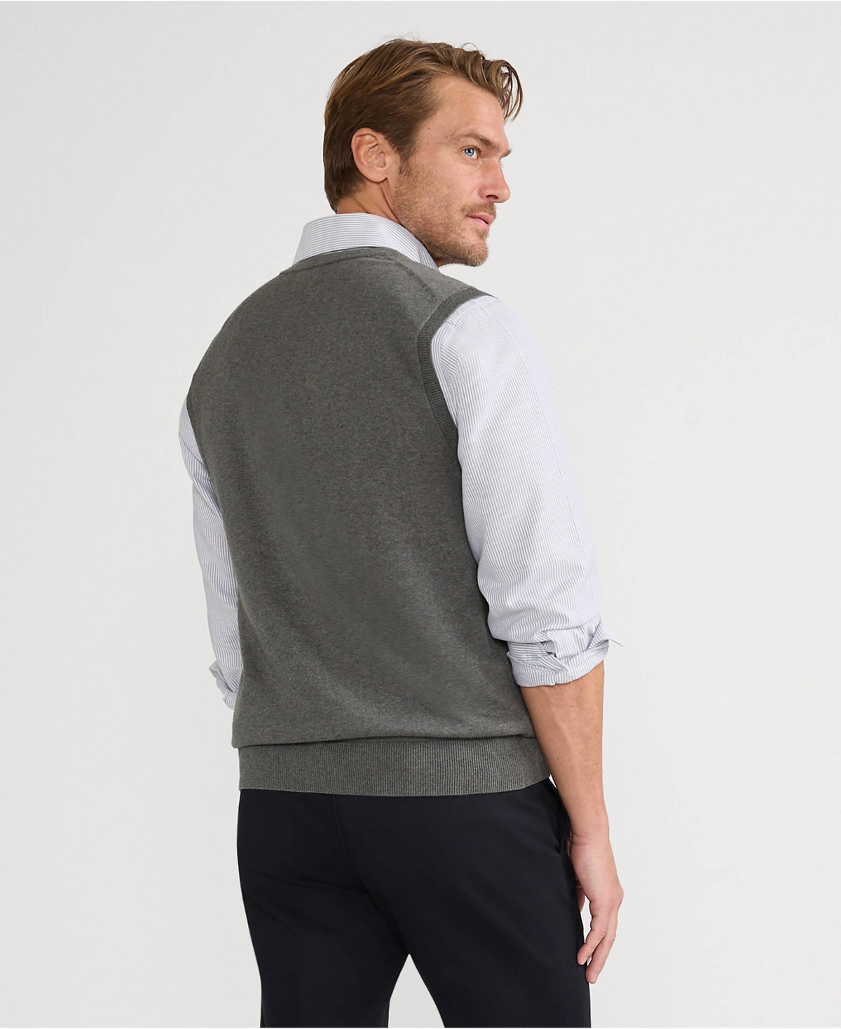 Lands' End Big & Tall Fine Gauge Cotton Vest