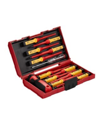 13-Piece Insulated Screwdriver Set for Electricians, 1000V Insulated Tool Set