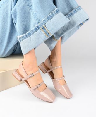 Women's Gretchenn Multi Strap Square Toe Mary Jane Flats