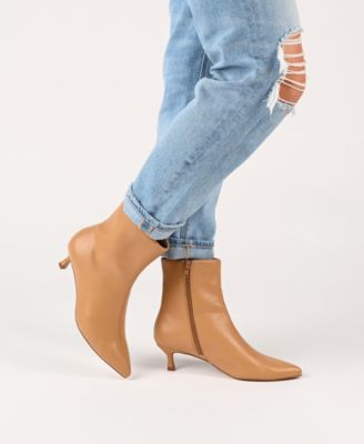 Women's Arely Kitten Heel Pointed Toe Dress Booties