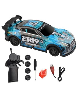 1:22 4WD Speed & Drift RC Car with LED Lights & Switchable Tire System