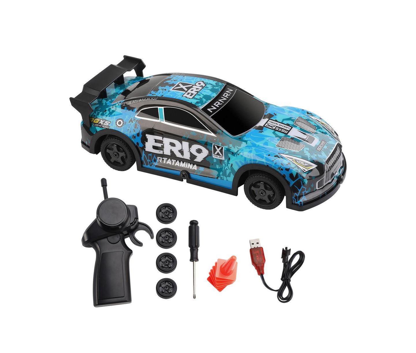 Детская игрушка Bruce & Shark 1:22 Scale 4WD Speed & Drift RC Car, цвет: Синий — фото 3