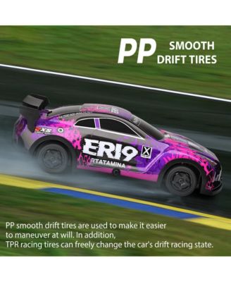 1:22 4WD Speed & Drift RC Car with LED Lights & Switchable Tire System