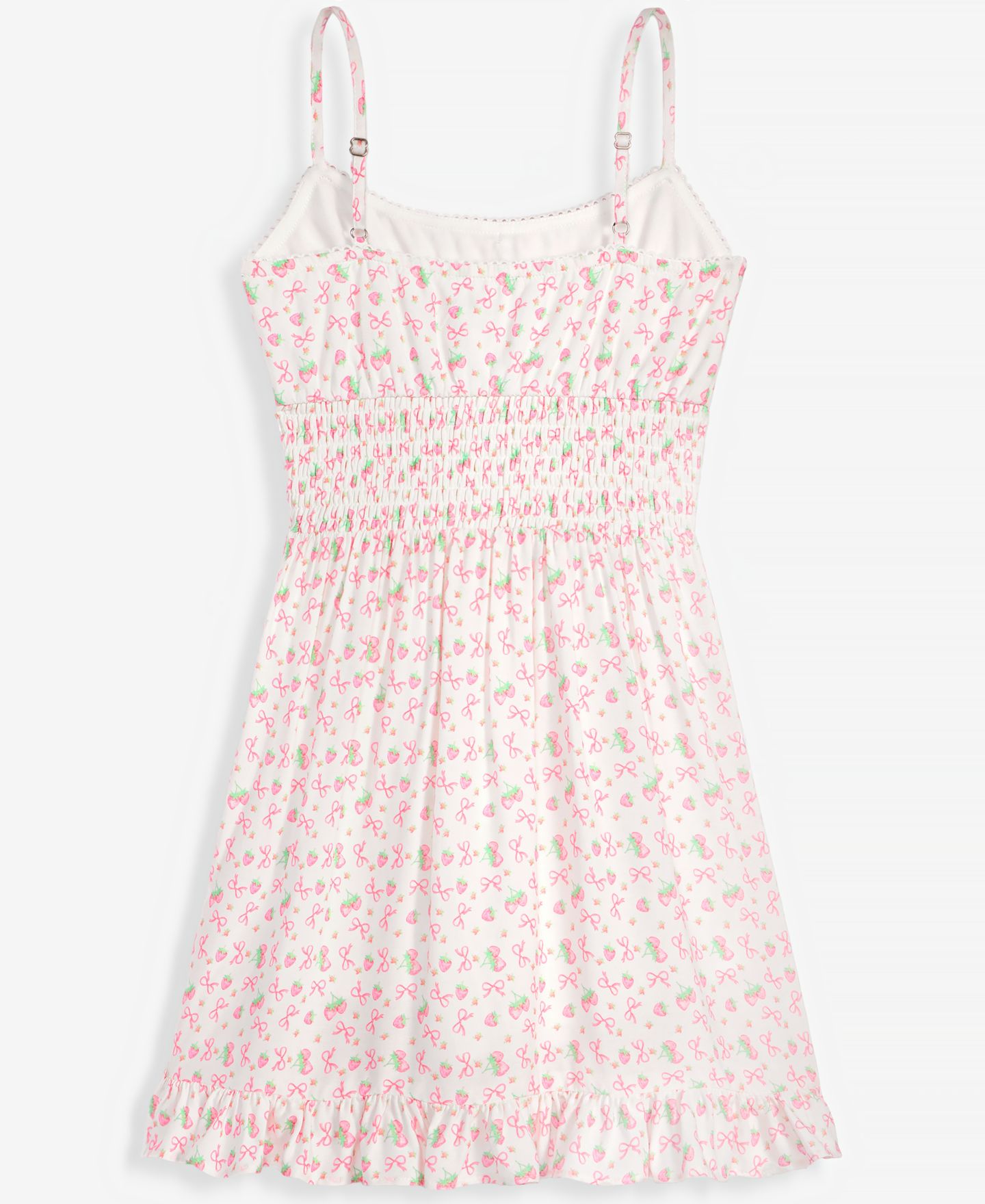 Платье With Jules Berry-Print Sleeveless Dress для девочек, цвет: Белый / Розовый — фото 2