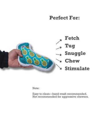 Squeaking Pineapple Plush Sock Dog Toy – Whimsical Design, Soft & Durable for Fun, Engaging, and Interactive Playtime with Dogs