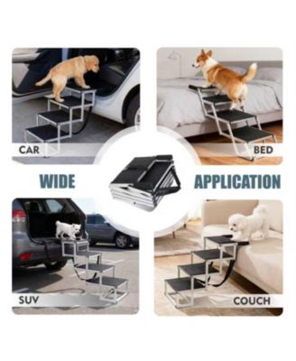 Foldable Dog Ramp for Cars, SUVs, Trucks in Black