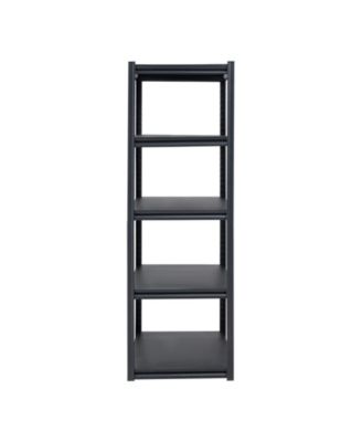 5-Tier Garage Storage Shelves, 24"D x 48"W x 72"H, 3000 lb Capacity, Adjustable Metal Utility Shelving Rack, Black