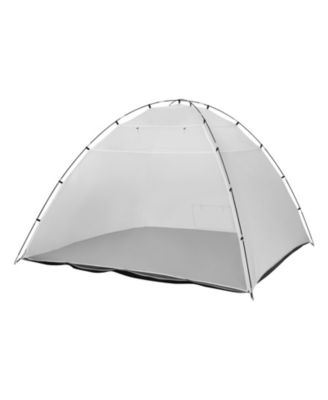 Portable Paint Booth Tent, 116.14 x 114.96 x 79.53 in, Built-in Floor, Mesh Screen, Oxford Spray Shelter