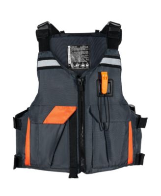 Life Vest for Watersports (PFD), Waterproof Nylon, 96N Buoyancy, Life Jacket for Fishing Kayaking Surfing, Men and Women, Size L