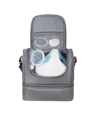 Breast Pump Bag with Ice Pack, Fits S1/S2, Storage for Pump Accessories & Breastmilk, Portable Carrying Case for Travel