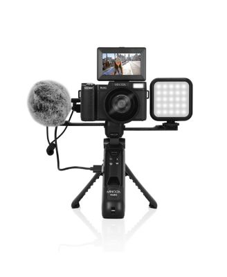 MND60V 64MP 4K60FPS Ultra HD Auto Focus Vlogging & Content Creator's Camera Kit, Bundle with USB 3.0 Card Reader, Cleaning Kit