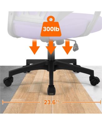 Height Adjustable Mesh Office Chair with Mid-Back, Purple