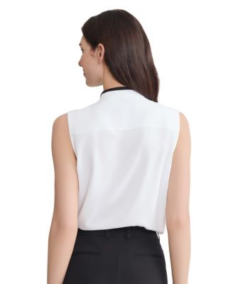 Women's Ruffle Detail Sleeveless Top
