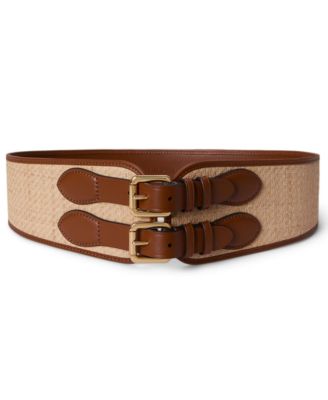 Double-Buckle Wide Belt