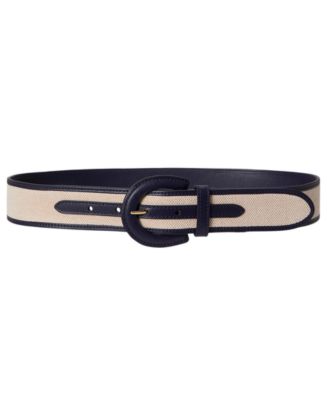 Lauren Ralph Lauren Canvas Crescent Buckle Belt - Macy display picture 3