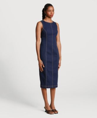 Women's Sleeveless Midi Dress