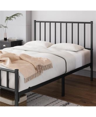 Full Size Metal Unadorned silhouette and sleek metallic finish  Bed Frame
