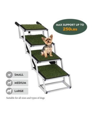 Dog Stairs for Large Dogs with Non-Slip Surface & Reinforced Design in Green