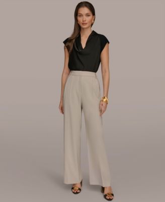 Women's Pleated Wide Leg Pants