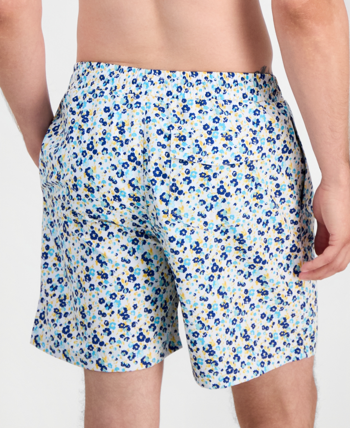 Club Room Men's Azula Floral Swim Trunks, Macy's Exclusive