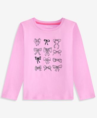 Girls' 5-20 Bows Long-Sleeve T-Shirt
