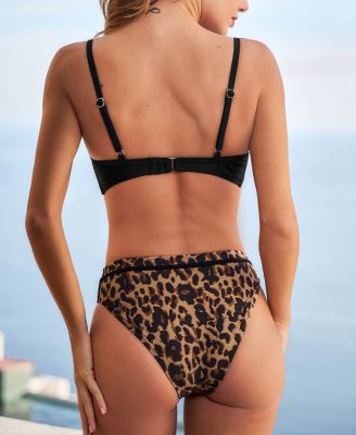 Women's Adjustable Strap Soft Cup Bikini Set