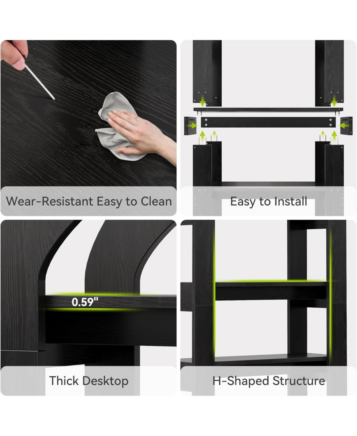 Tribesigns 5-Tier Bookshelf, Arch-Shaped Racks, Tall Standing Wooden Bookcase Display Shelf Modern Storage Solution