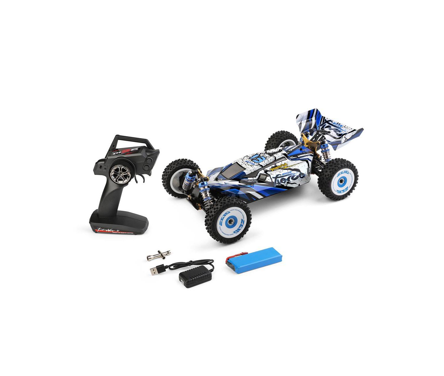 Детская игрушка Bruce & Shark 1:12 Scale 47 Mph High-Speed 4WD All-Terrain Remote Control Racer — фото 6