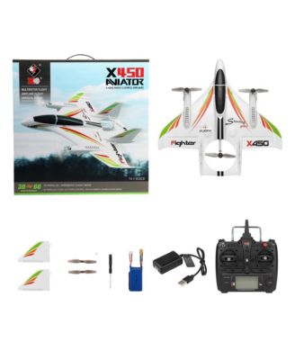 VTOL RC Plane | 6CH, 3D/6G Modes, Brushless Motors, LED Lights