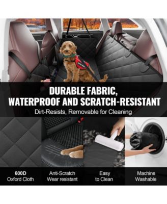 Dog Car Seat Extender | Hard-Bottom Hammock Bed, Mesh Window, 350 lb Support