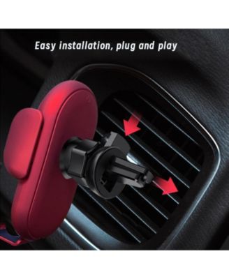 Infrared induction induction car wireless charger, new upgraded smart car wireless charger mobile phone holder for mobile phones (Blue)