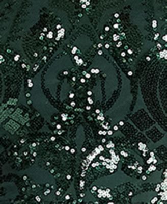 Juniors' Sequined Side-Slit Gown, Created for Macy's