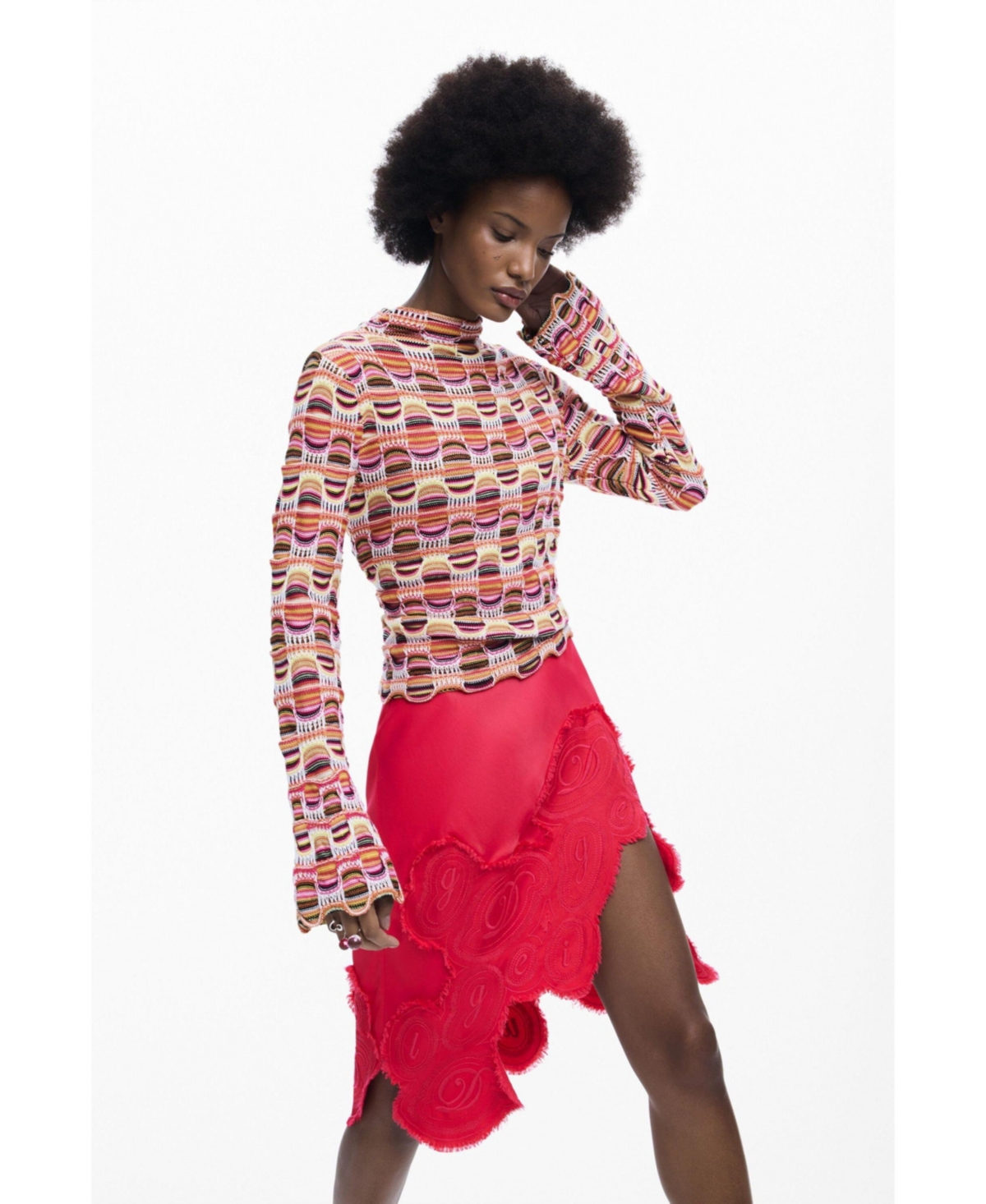 Desigual Women's Colorful knit sweater
